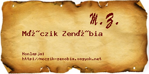 Móczik Zenóbia névjegykártya